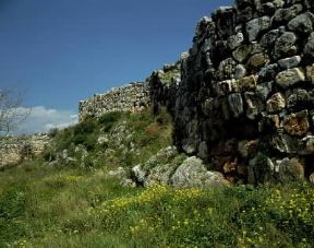 CiviltÃ  cretese-micenea. Resti delle mura ciclopiche di Tirinto, sec. XIII a. C.De Agostini Picture Library / G. Dagli Orti